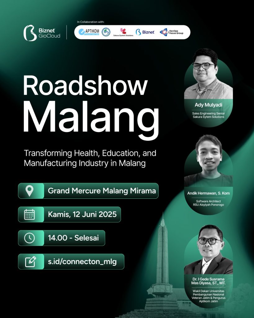 APTIKOM Jawa Timur dan Biznet GioCloud Hadirkan Roadshow Malang